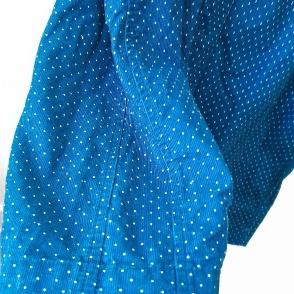 J. CREW Popover Corduroy Mini Polka Dot Tunic Shirt Dress sz: M - Picture 6 of 8